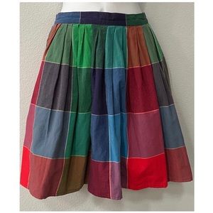 women’s / junior’s Vintage Esprit Madras Plaid midi skirt - size 3